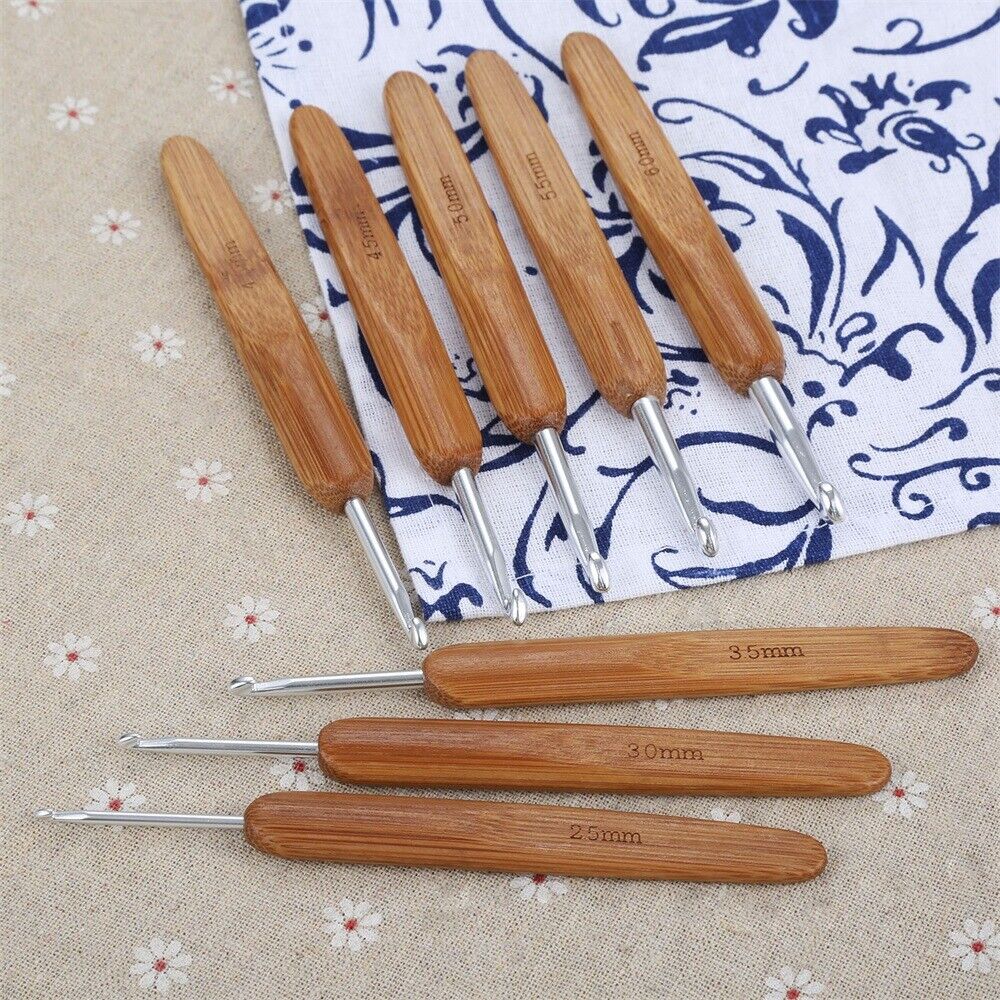 Metal Crochet Hooks Bag Sweater Decoration Knitting Needle Handmade Tools 8pcs