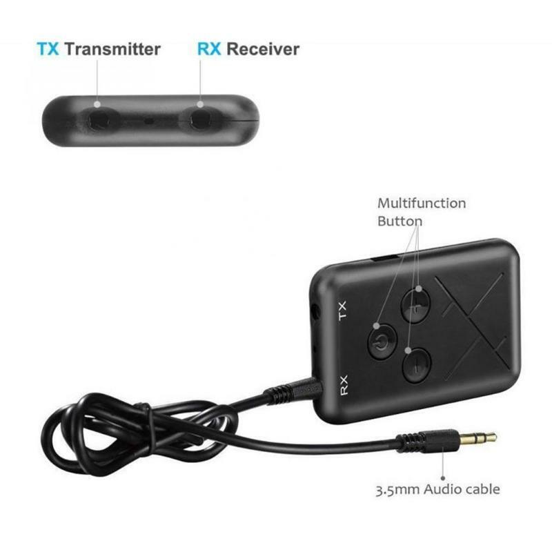 Bluetooth-compatible 4.2 Adapter 3.5mm Audio Receiver Transmitter 2 in1 Adapter