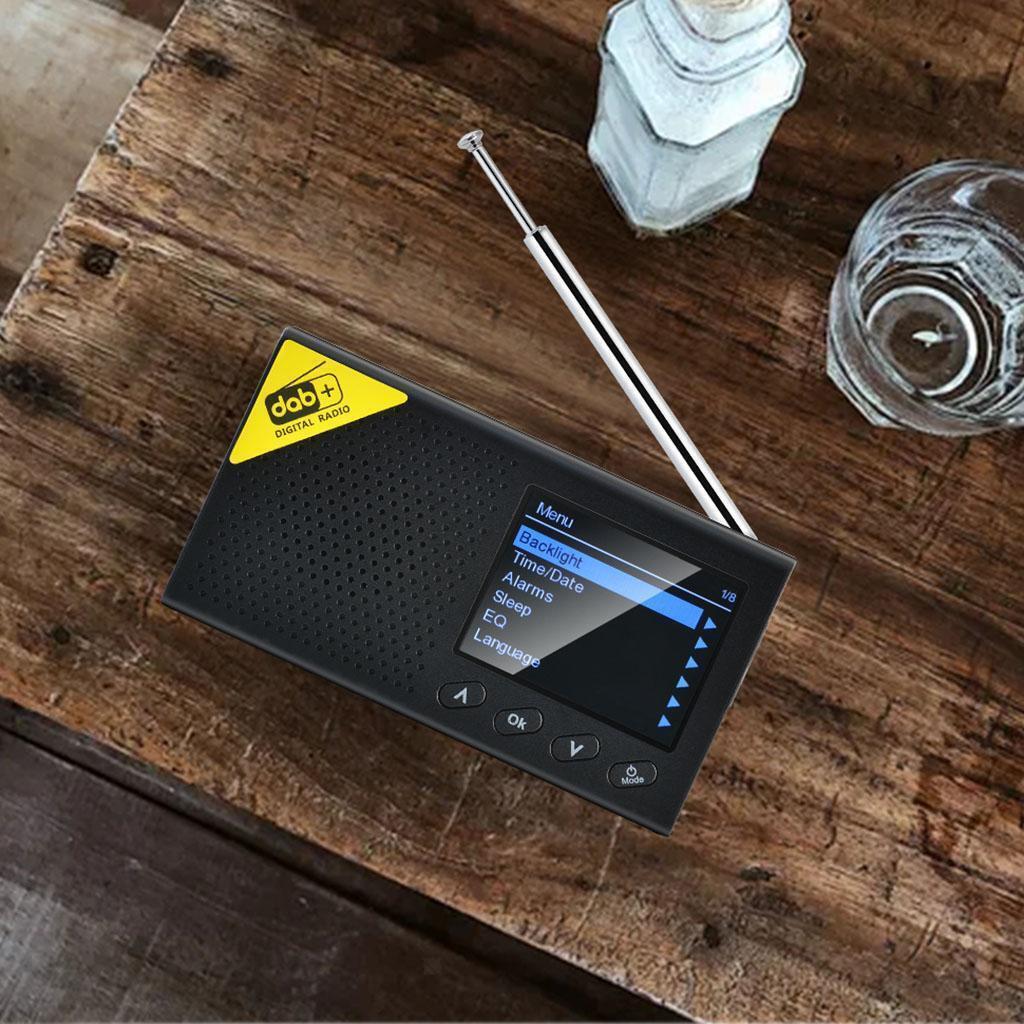 Digital DAB Radio Receiver with Antenna Mini Radios Speakers