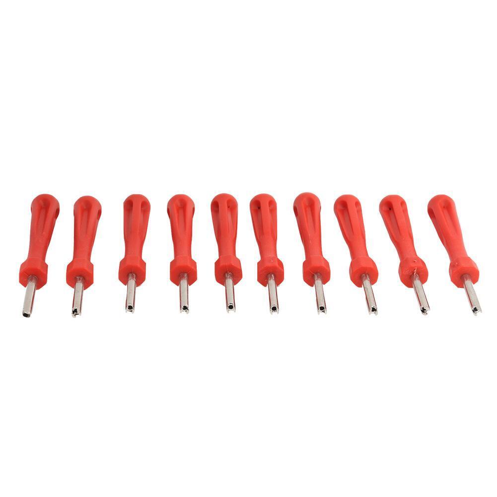 10pcs Tire Valve Core Removal Tools Wrenches Valve Stems Caps Repair Tools