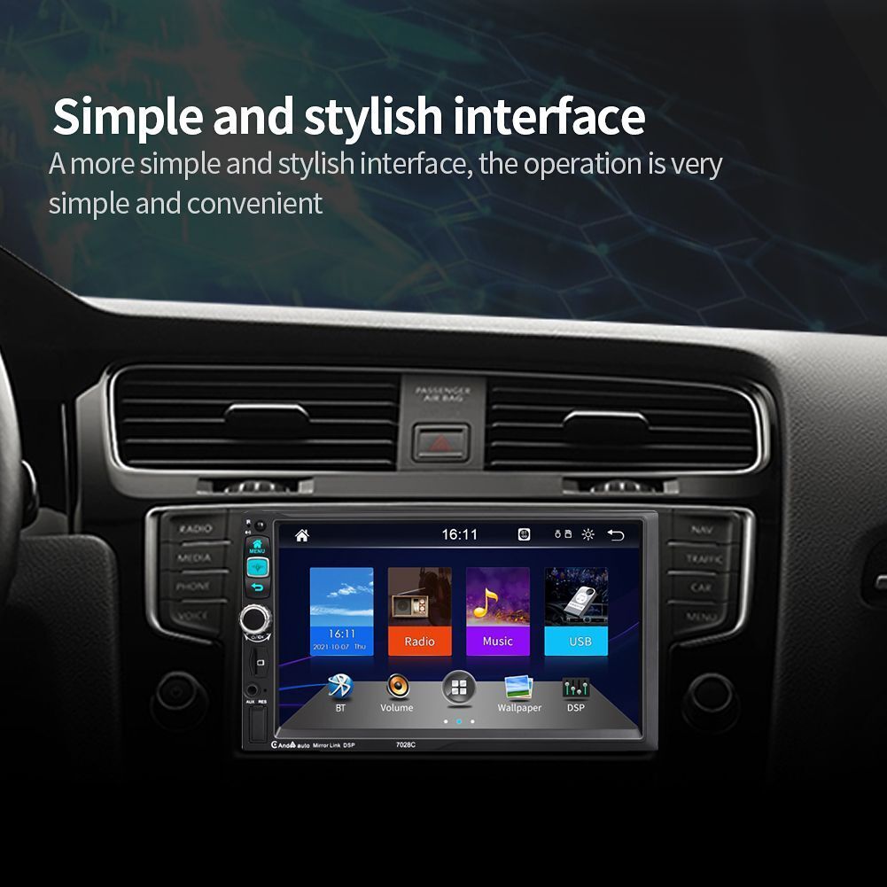 Rearview Camera Car Stereo Radio In-dash Audio Head Unit Carplay Car MP5 Player