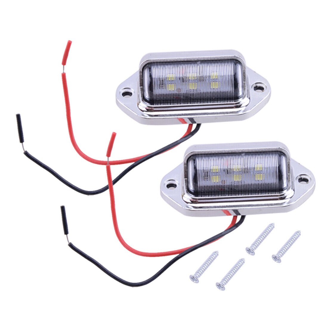 Marine Boat LED Courtesy Light RV Trailer Garden Stair Light 12V Warm White 4pcs