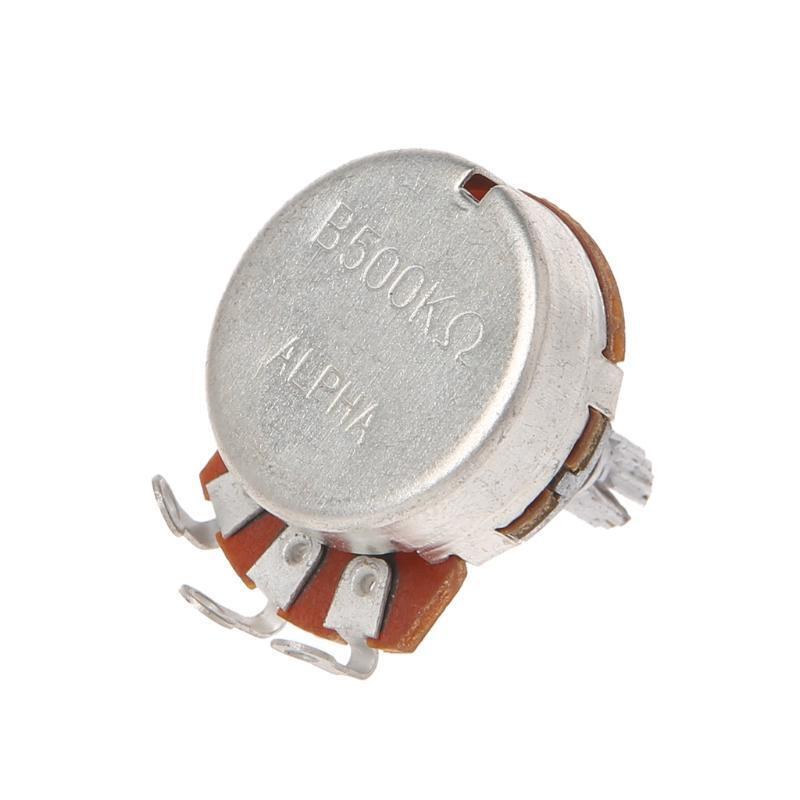 B500K Potentiometer Splined Pot Electric Guitar Bass Effect Amp Tone Volume