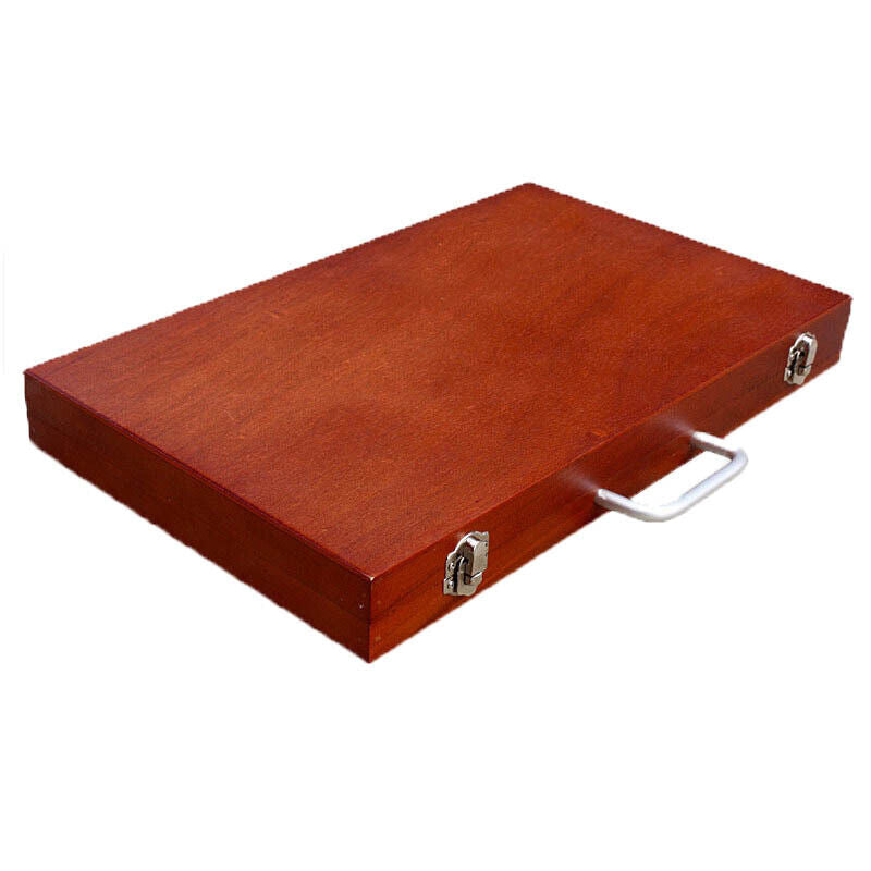 Wooden Box Drawing Painting Caja Desktop Storage Case