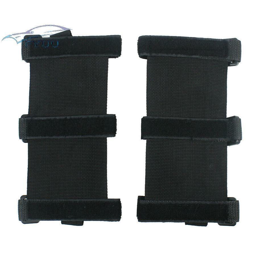 4pcs For Jeep Wrangler CJ YJ TJ JK Roll Bar Grab Handles Grip Handle Black ABS