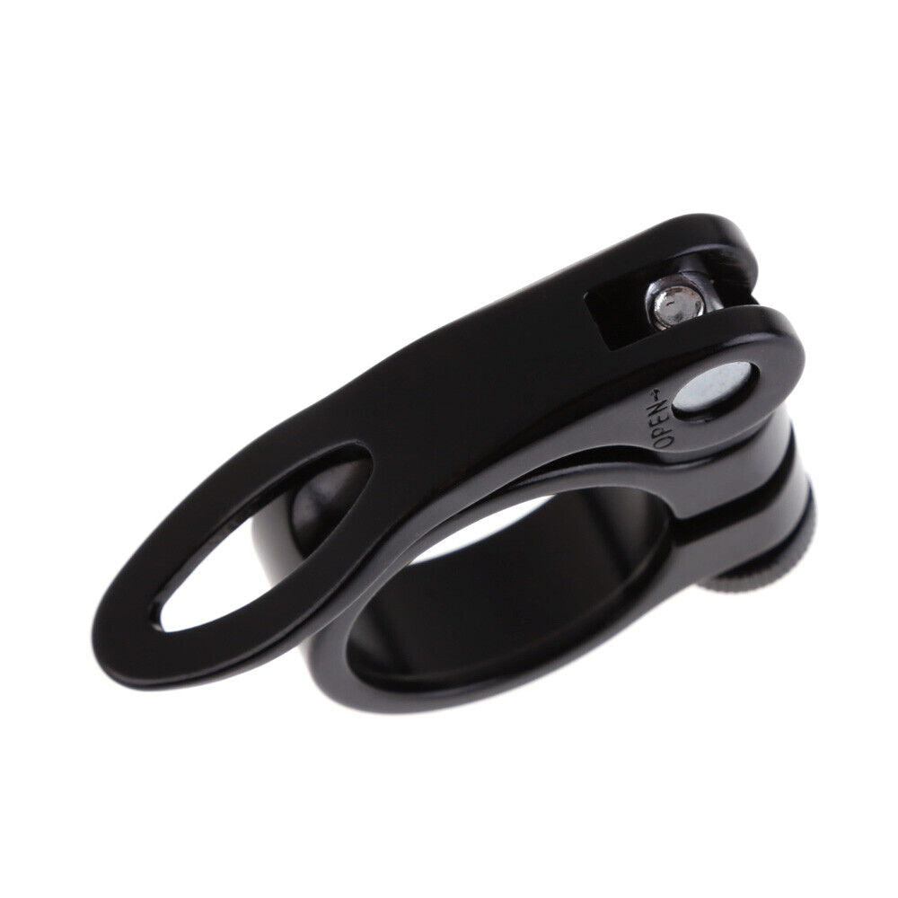 31.8mm MTB Bike Cycling Saddle Seat Post Clamp Quick Release QR Style Black