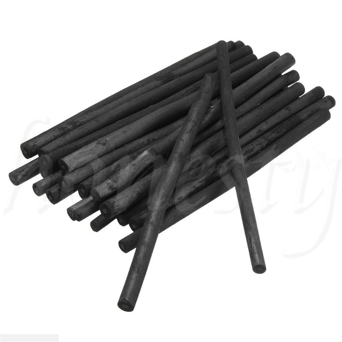 Black Charcoal Sticks Bar Sketch Drawing Sketching Oil Painting Willow & Case