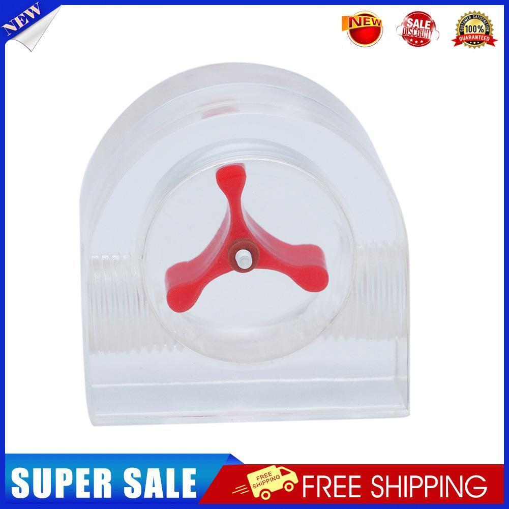 1pc Acrylic Semicircle 2 Way Flow Meter Indicator Port for PC Water Cooling