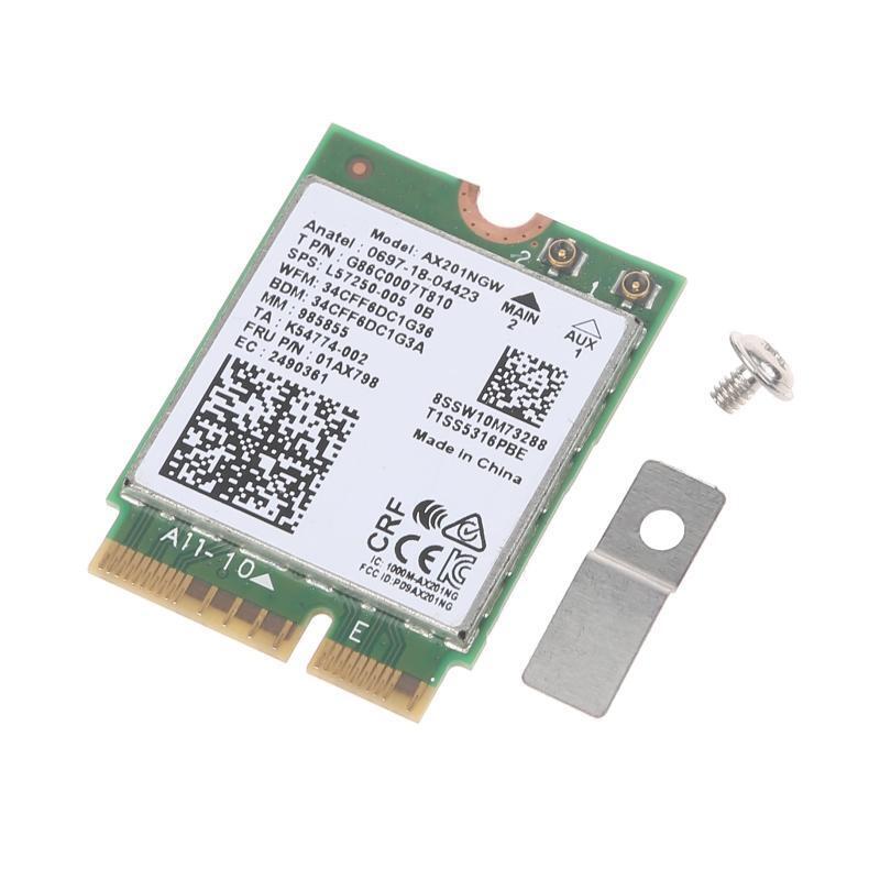 WiFi 6 Card AX201NGW 802.11ac AX Wireless M.2 Key Bluetooth-compatible Adapter