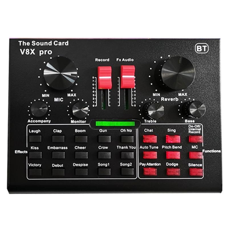 V8X Pro Plug External Phone Broadcast Universal Mixing Video Chat Computer PC