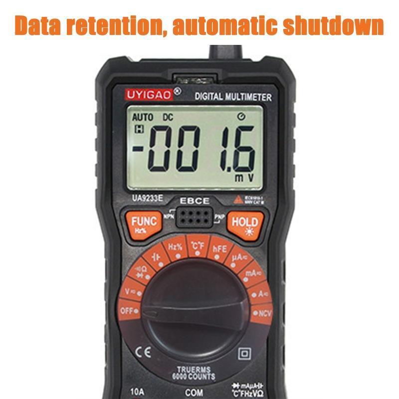High Accuracy Digital Multimeter Voltmeter Tester 6000 Counts Continuity Tester