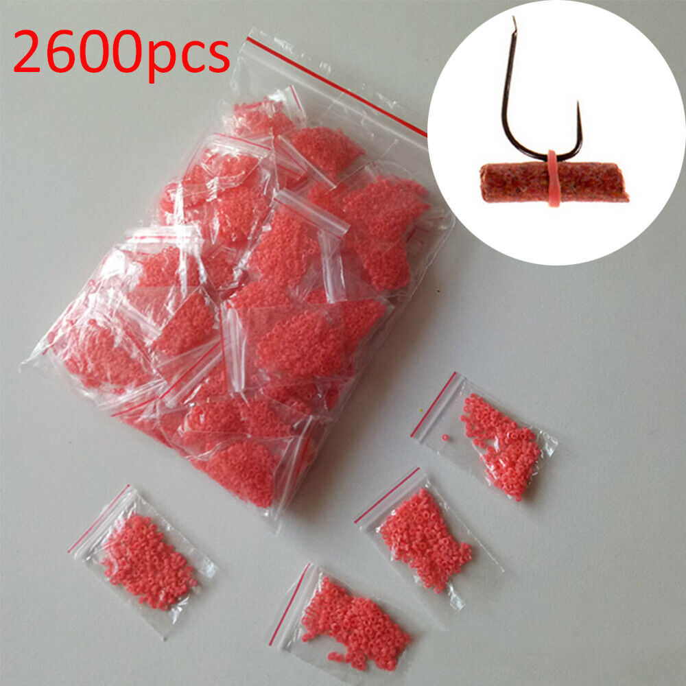 Rubber Bands Bloodworm Bait Granulator Red insect clip Fishing Accessories