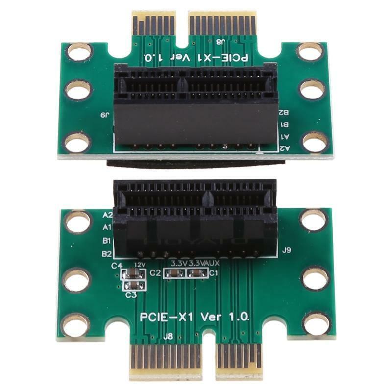 PCI Express X1 Adapter Riser Card PCIE X1 to X1 Slot Converter Card 90 Degree