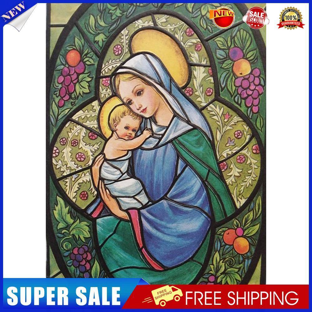 5D Warm Mother Child DIY Embroidery Full Round Drill Diamond Painting Decor