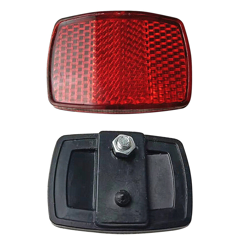 Bicycle Handlebar Front Reflective Light Bike Rear Warning Reflector (Red)