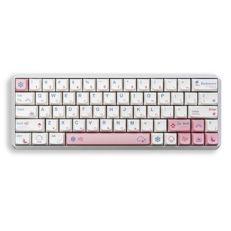 132Keys XDA Profile Custom Keycap PBT Dye Sublimation for GK61 SK61 TKL87 108