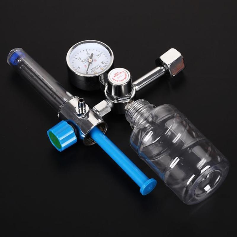 Zinc Alloy Valve Medicinal Oxygen Regulator Pressure Flowmeters Gauge Healthcare