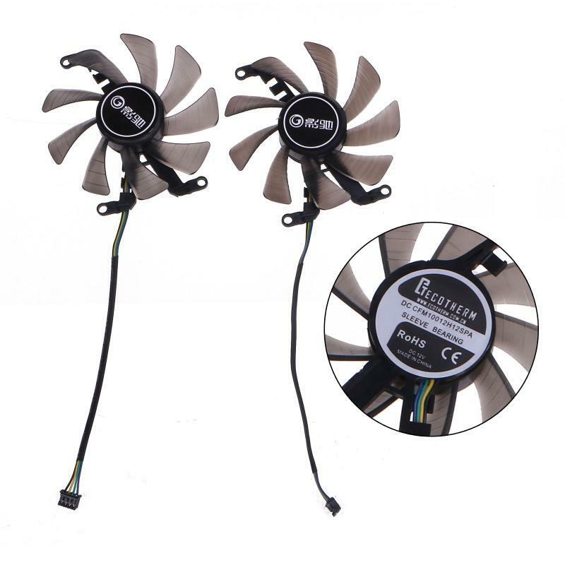 2pcs CFM10012H12SPA 85mm For GALAXY GTX1660 Super 1660ti RTX2060 Graphics Card