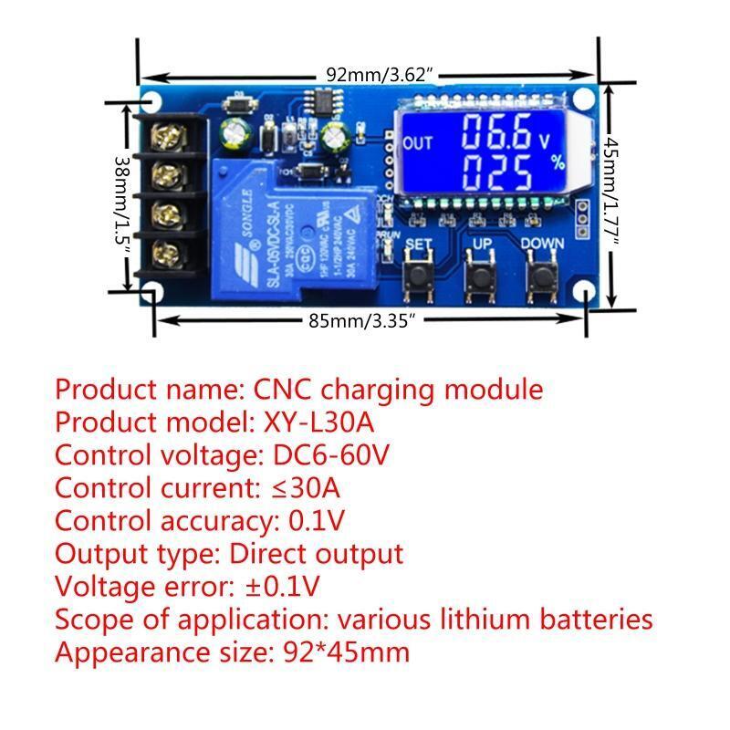 Batteries Charging Protection Relay Module Regulator Low Voltage Cut Off Switch