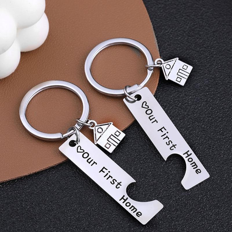 Bag Pendant Our First Home Durable Key Ring Birthday New Year Gifts for Lovers