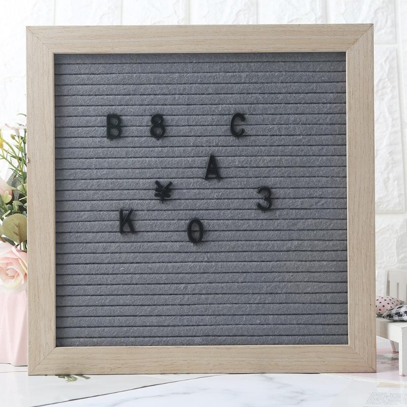 2pcs Characters Black Plastic Letters for Changeable Felt Letter Board Numbers
