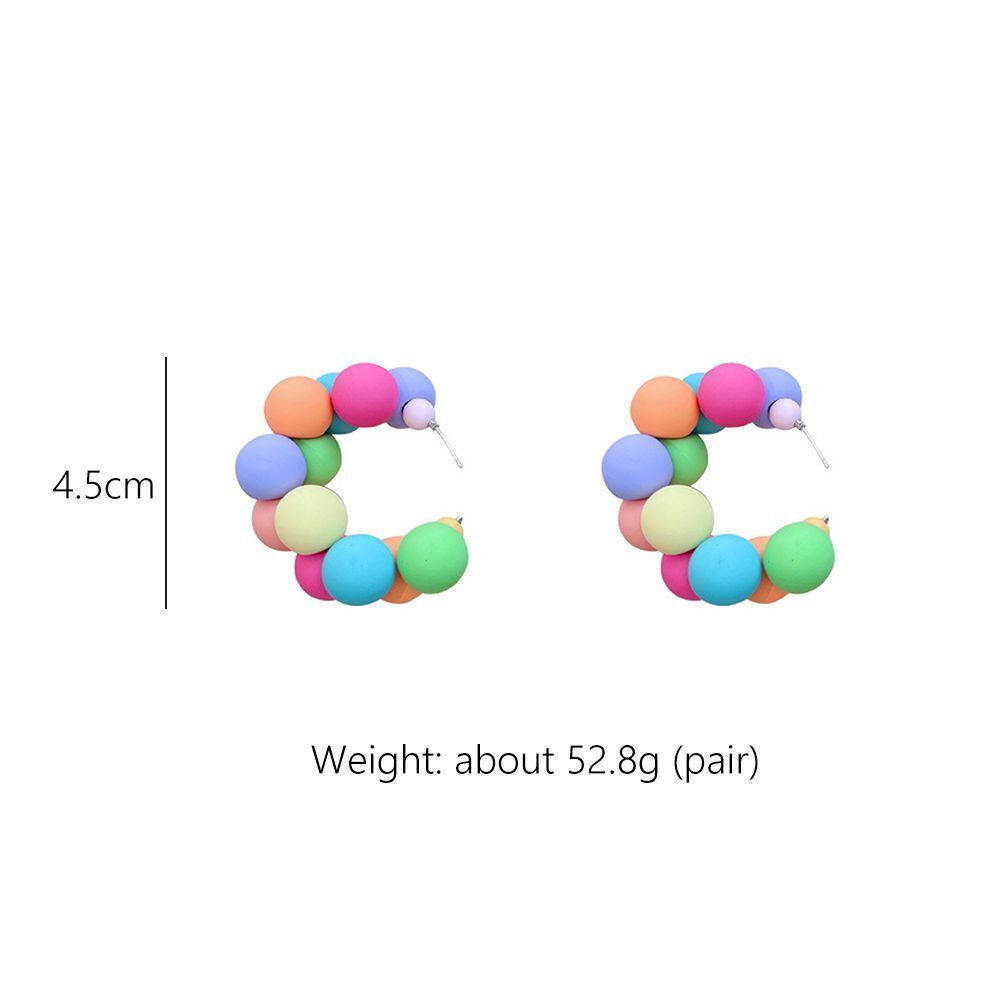 New Fashion Girl Luxury Jewelry Earrings Exaggerated Colorful