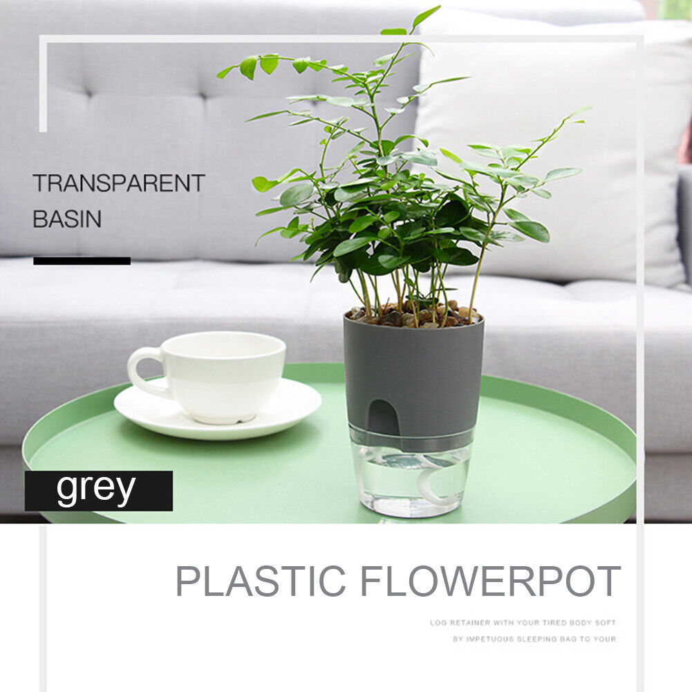 Watering Planter Self Watering Flower Pot Water Storage Basin (8.2cm)
