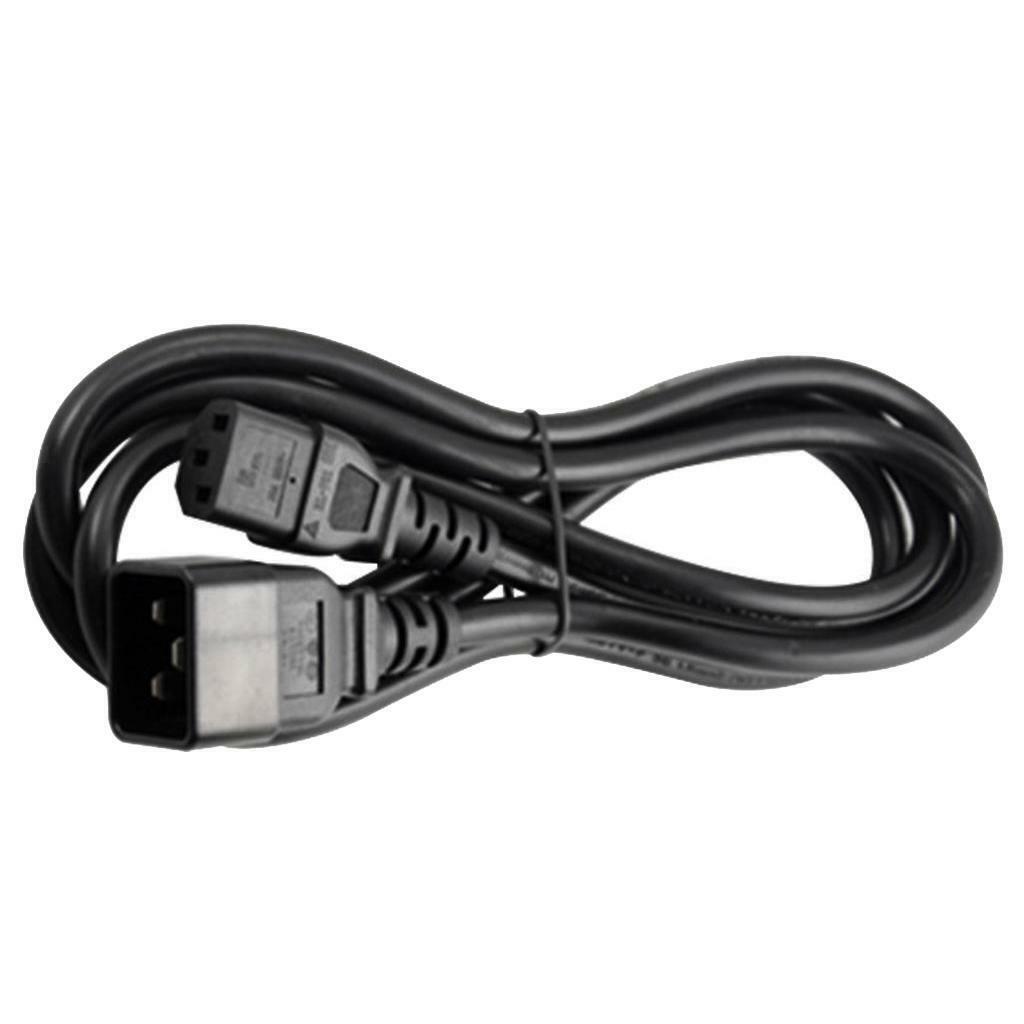 IEC 320 C13 to C20  Extension Cord Adapter for Computer PDU UPS Black