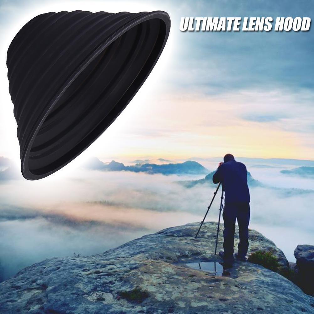 Anti-glass Ultimate Camera Lens Hood Anti-reflective Silicone Photos Hood