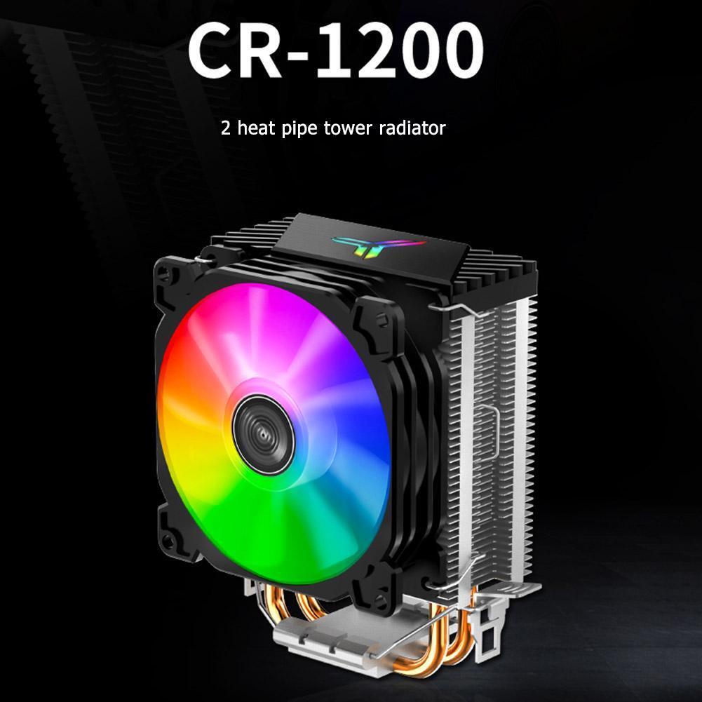 Jonsbo CR1200 2 Heat Pipe Tower CPU Cooler RGB 3Pin Cooling Fans Heatsink