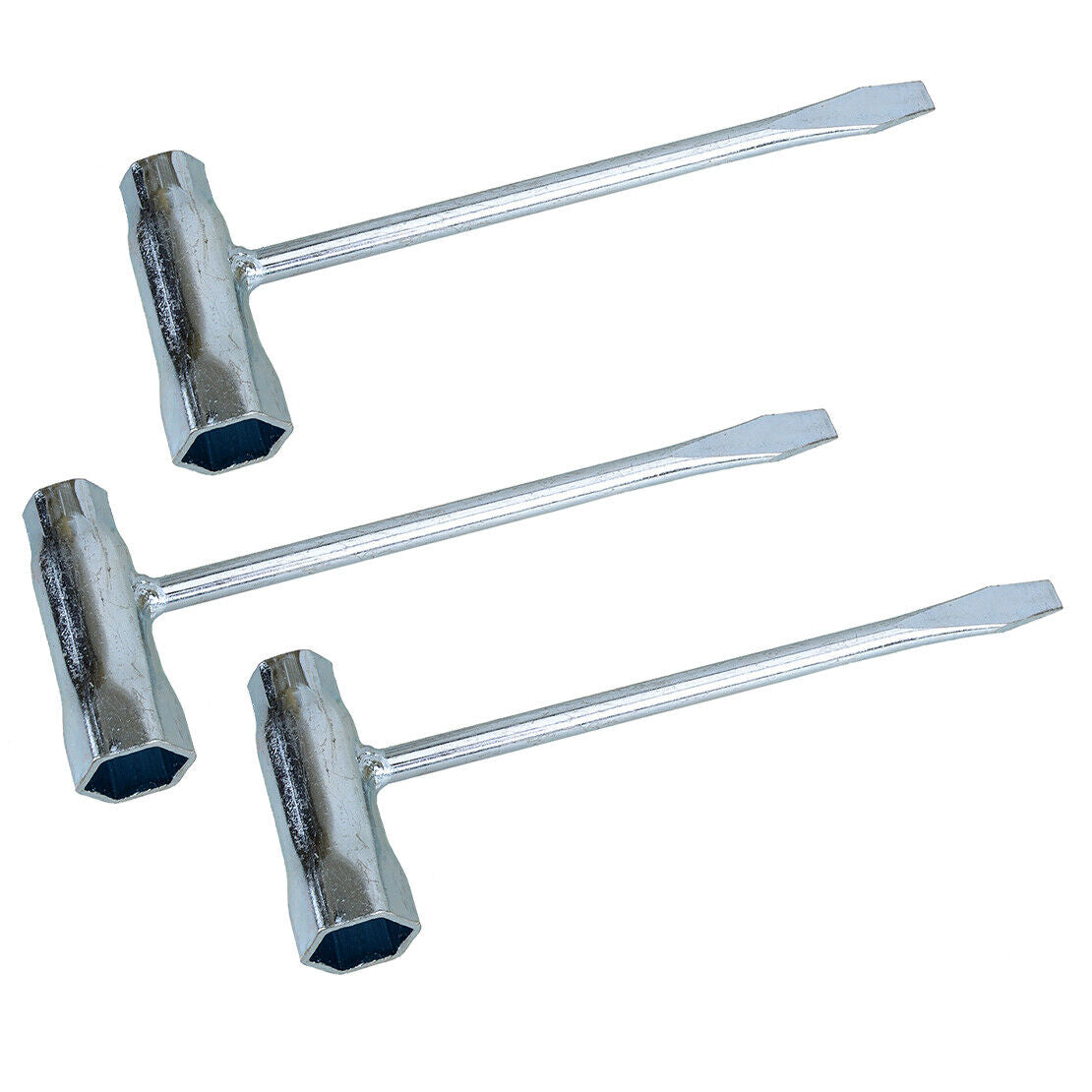 3Pcs 13x19mm 3/4"x1/2" Chainsaw T Bar Wrench Scrench Fit For Stihl Husqvarna Use