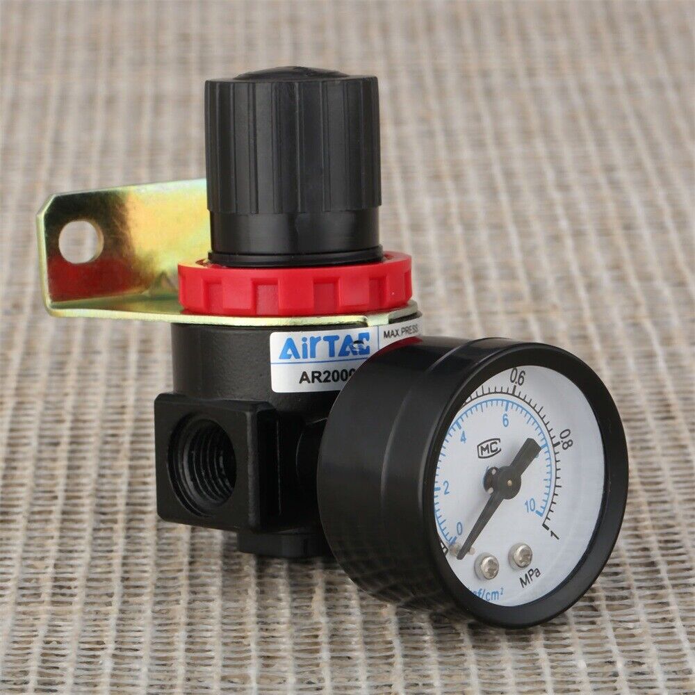 Replace Kit Air Control Compressor PT 1/4" Gauge Pressure Regulator Valve AR2000
