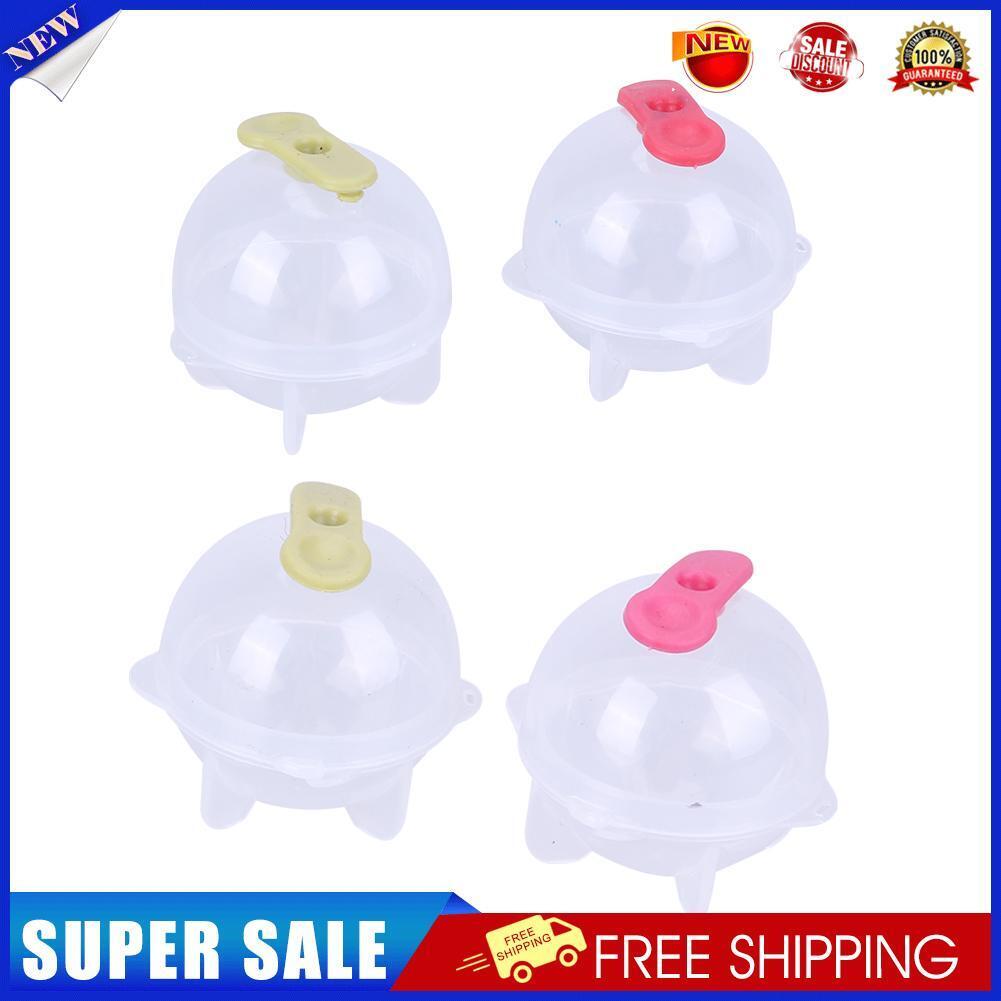 4pcs Round Ice Balls Maker Tray for Large Sphere Molds Cube Whiskey (S)