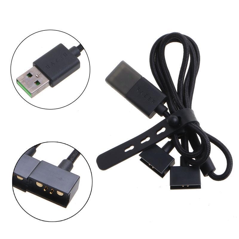 Nylon Braid Charging Cable for Razer Anzu Smart Glasses 60cm Replacement  Wire