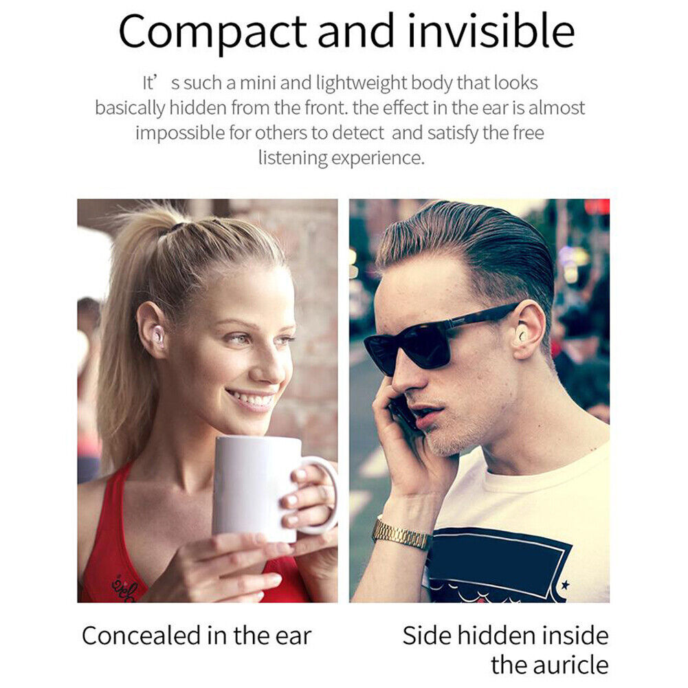YX01 Mini Bluetooth-compatible Headset Hands Free In Ear Earphone with Mic