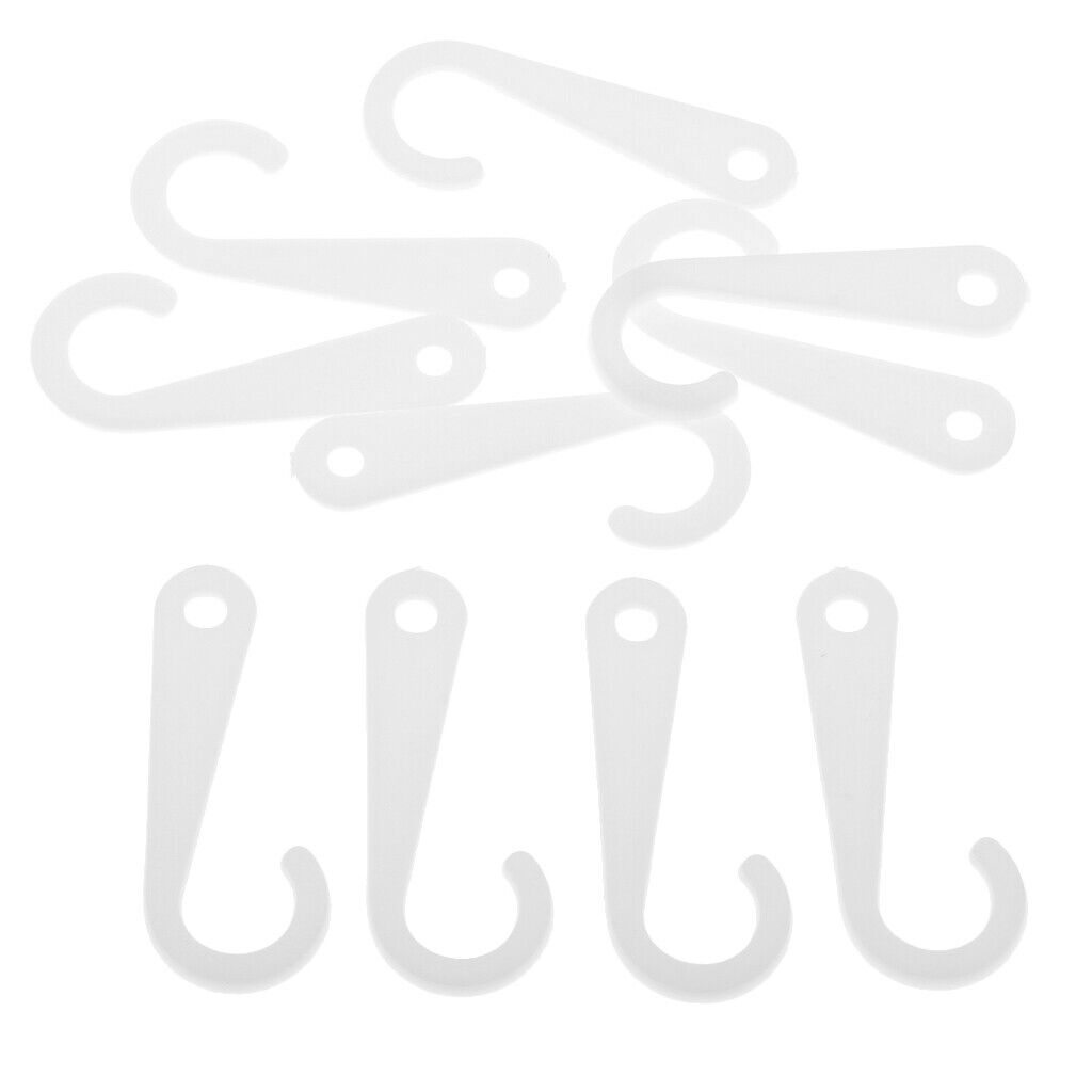 100pcs Plastic J Hooks Fasteners Socks T-Shirt Clothing Display Hanger