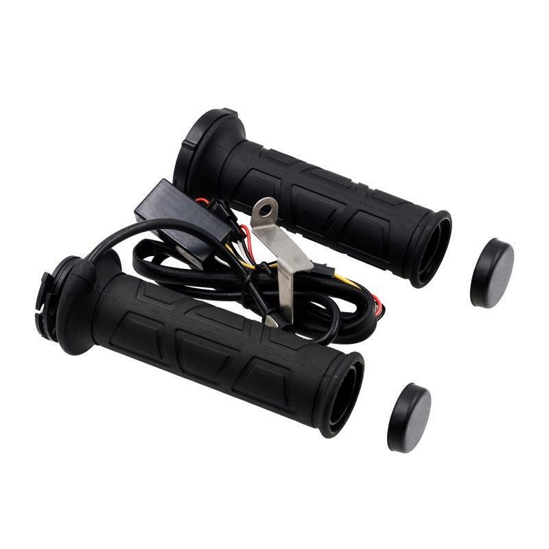 12V Intelligence Motorbike Heated Hand Grips Pads Handlebar Winter Warmer Sleeve