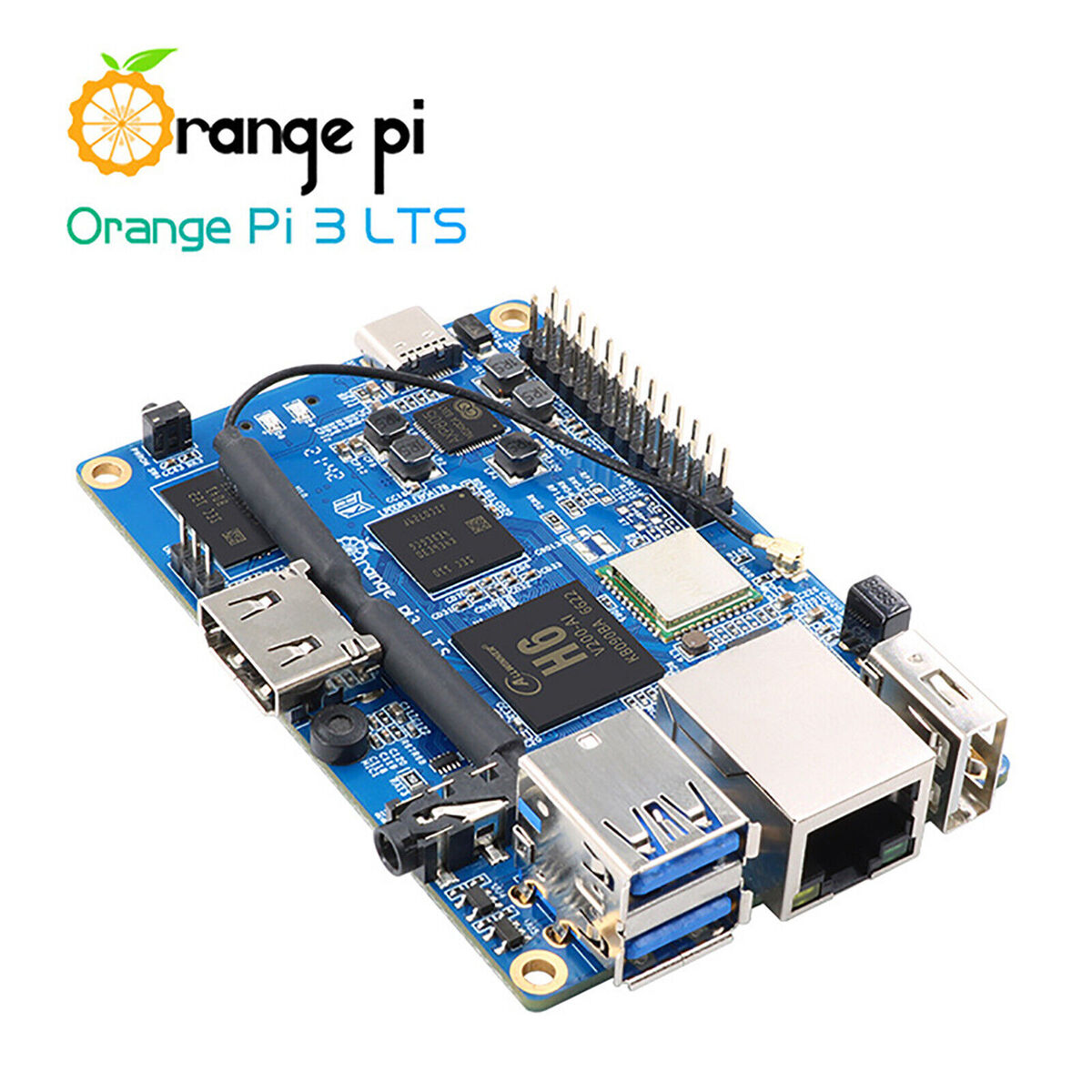 NEW Orange Pi 3 LTS Development Board Android 9 Ubuntu Debian Programming Robot
