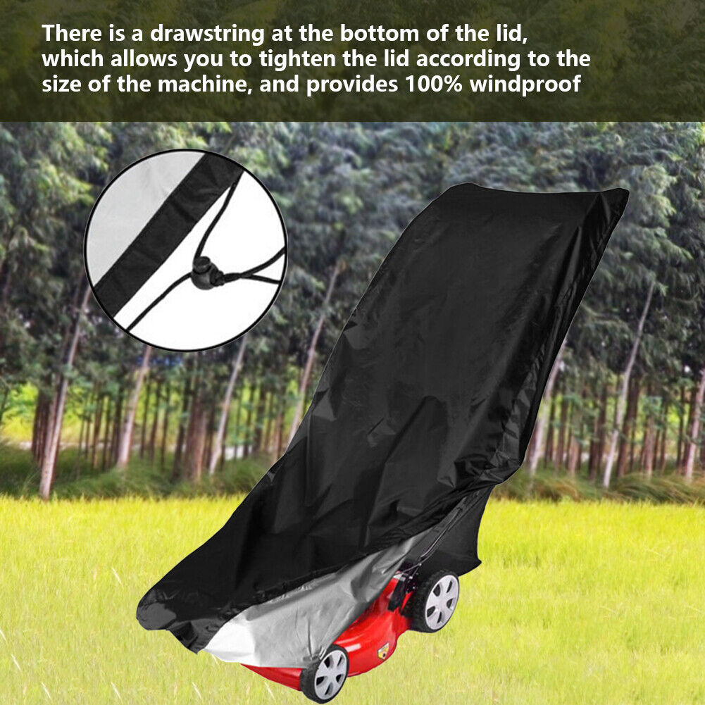Waterproof Garden Lawn Mower Cover 210D Dustproof Sun Block Weeder Shield