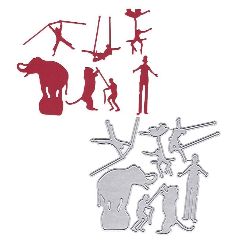 Acrobatic Troupe Metal Cutting Dies Stencil DIY Scrapbooking Album Paper Card