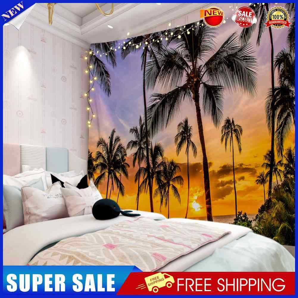 Wall Carpet Coconut Tree Wall Hanging Tapestry for Background Home Room (2)