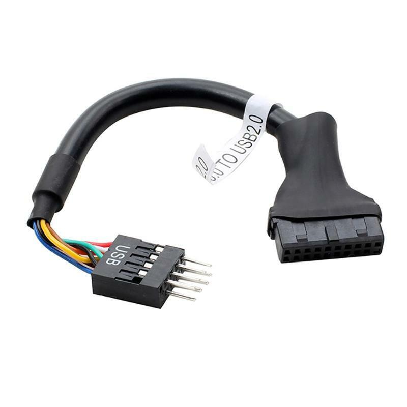 Motherboard Adapter Cable USB 3.0 19Pin Female to USB 2.0 9Pin Male Convertor