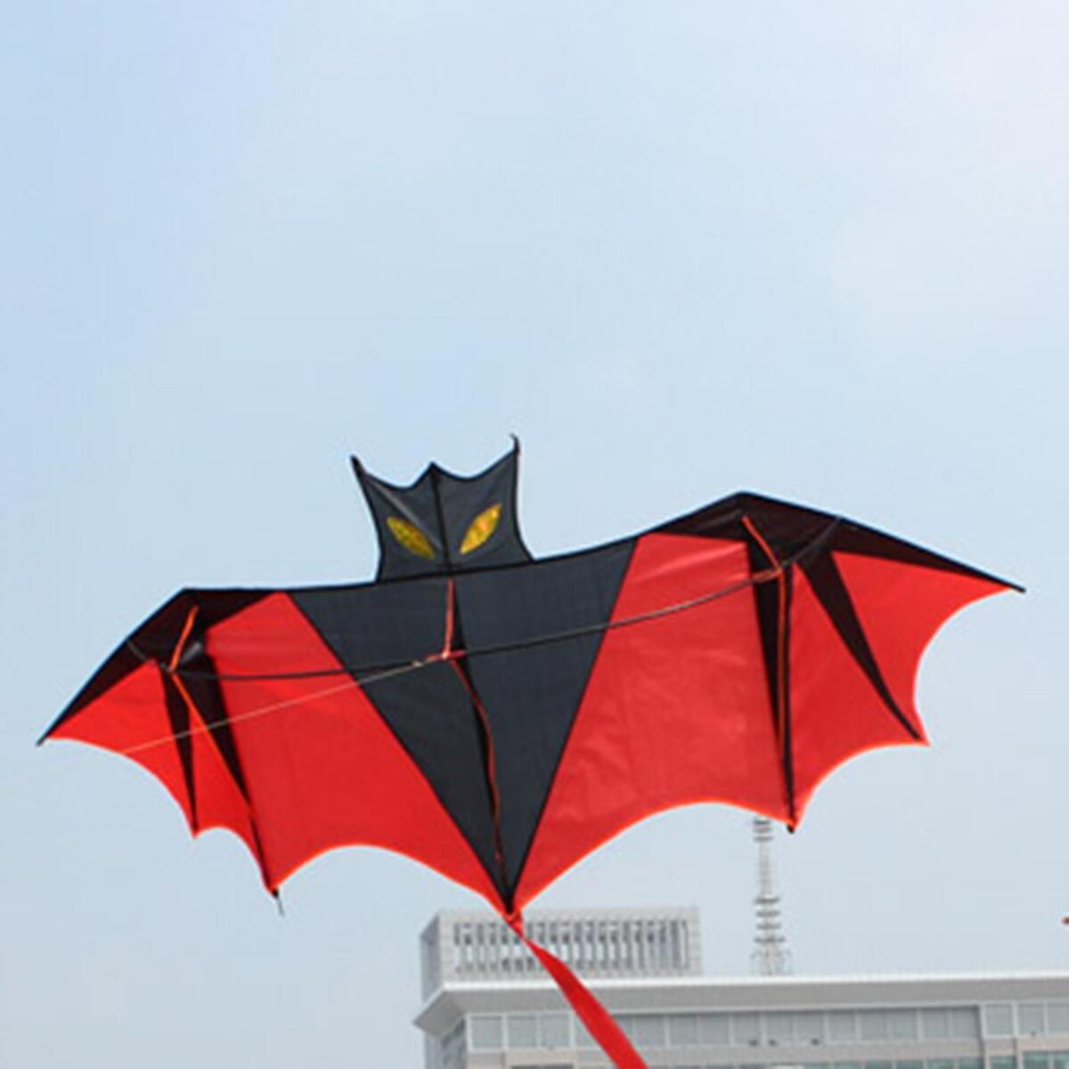 Outdoor Bat Kite Handle with 30M String Bat Kite plaything  for garden and