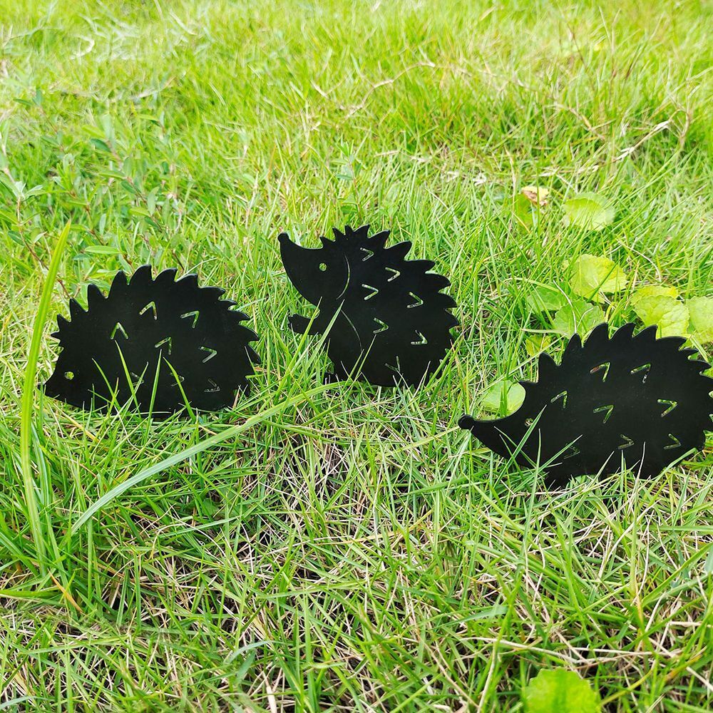 Pile Plug-in Posts Standing Garden Statue Hedgehog Decoration Silhouette Stakes