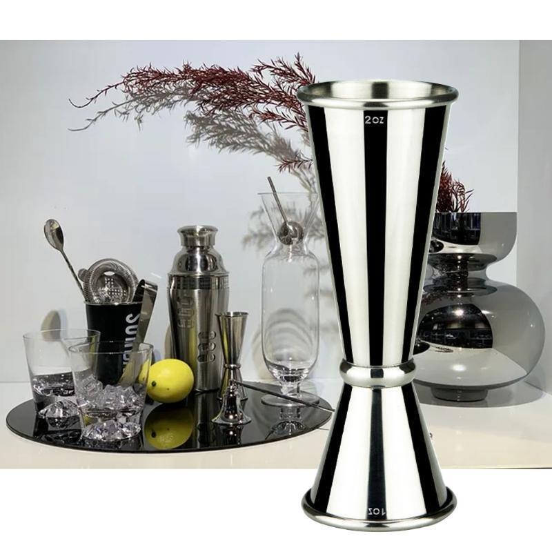 Double Cocktail Jigger Japanese Design Stainless Steel Bar Jigger Measuring Cup