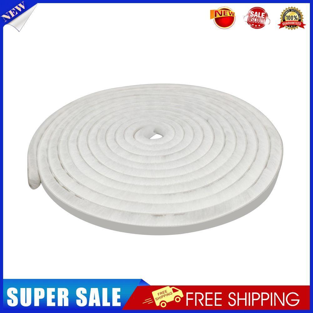 Self Adhesive Door Window Seal Brush Strip Sound Insulation Strip (White)