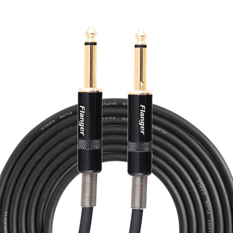 6.35mm TRS Jack Electric Guitar Connection Cable Instrument Noise Reduction Line