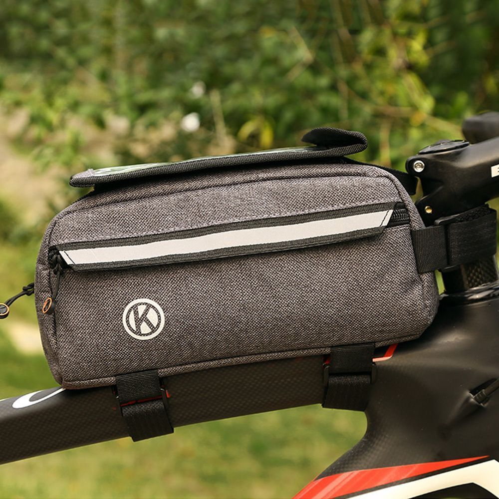 Holder Bicycle Frame Storage Bag Top Tube Pannier Touch Screen Bicycle Bags