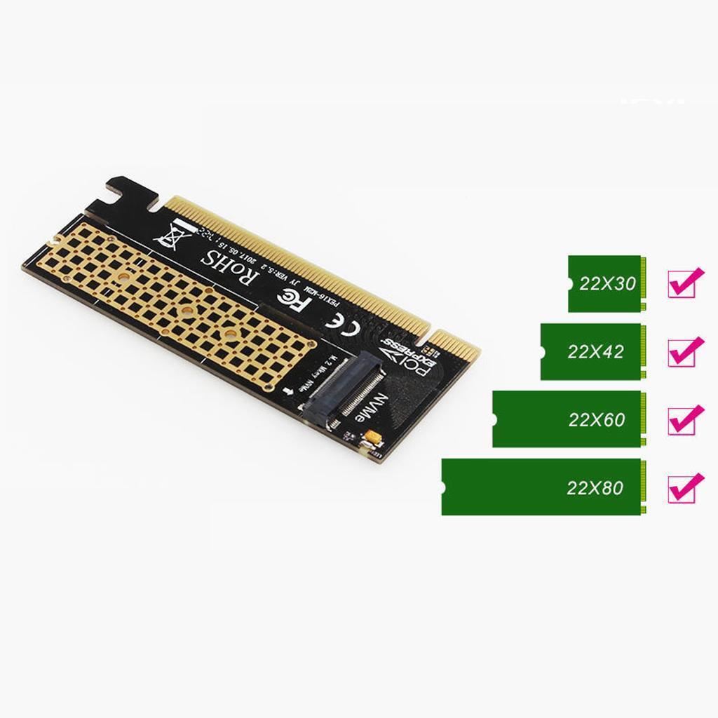 PCIe .2 to PCI-e 16x Converter Card for 2230-2280  SSD