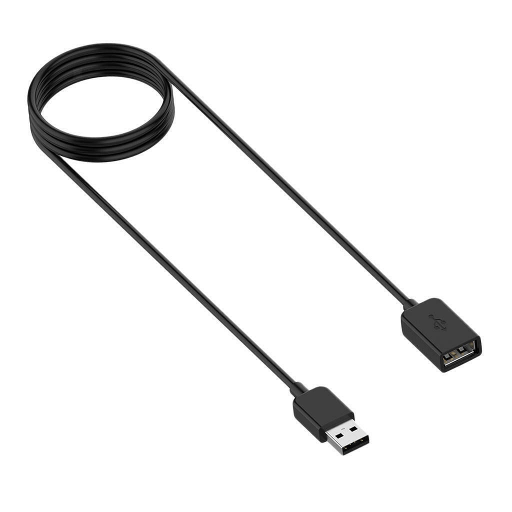 100cm Black USB Watch Charging Cable Kit for  Bracelet 4 Universal